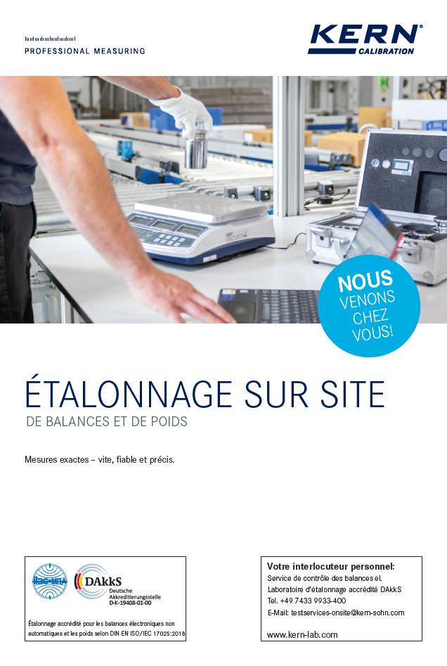 Étalonnage sur site 2025 en français